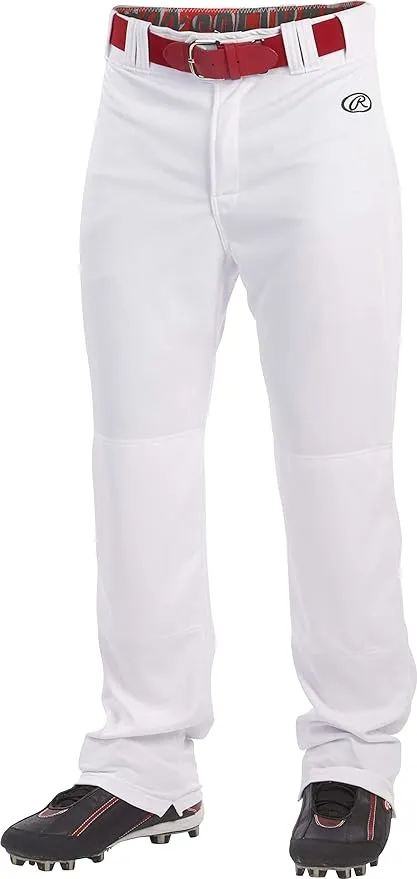 Rawlings Launch Series Baseball Pant | Full Length Semi-Relaxed Fit | Youth Sizes | Solid Color Options