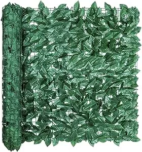 Artificial Ivy Privacy Fence Screen, 39.3 X 118.1 Inch Artificial Ivy Leaf Hedge