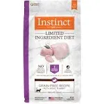 Instinct Limited Ingredient Diet Grain Free Recipe with Real Rabbit Natural Dry Cat Food, 10 lb. Bag