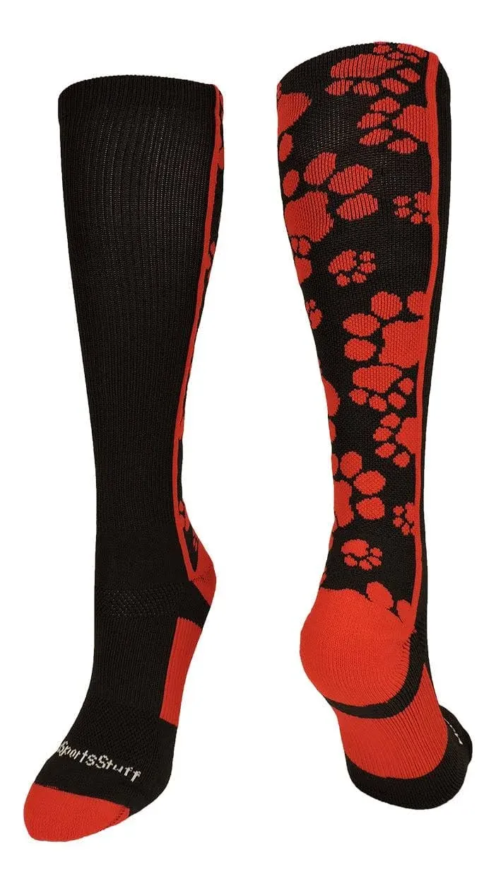 Crazy Socks with Paws Over The Calf (Multiple Colors)