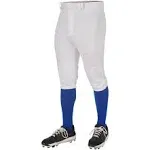 Champro Youth Triple Crown 2.0 Knicker Baseball Pants, White / XS