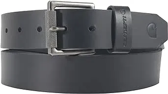 Men's Carhartt Bridle Leather Roller Buckle Belt 42 Black