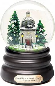 Holiday Lane 100mm Musical Water Globe Holy Family Plays Silent Night