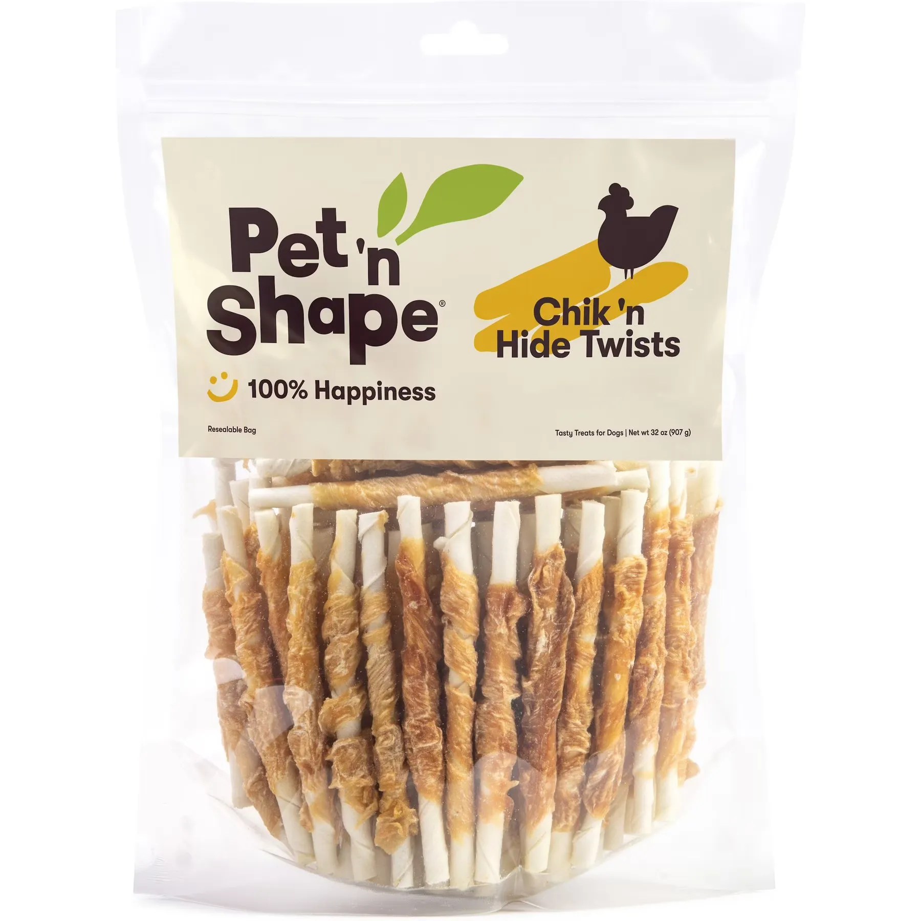 Pet 'N Shape Chicken Hide Twists Natural Dog Treats