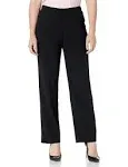 Briggs New York Pull On Dress Pant 16 Tall Black Stretch Women’s 