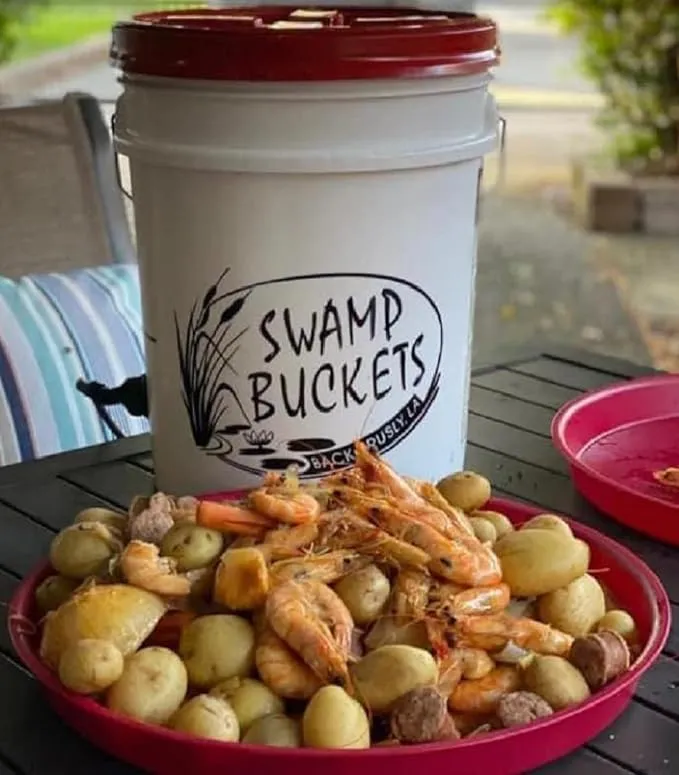 The Original Swamp Bucket with Black or Red Lid (Lid Color Will Vary Depending on Inventory Supply)