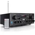 Pyle Bluetooth Home Audio 250 Watt 2 Channel Amplifier Stereo Receiver(Open Box)