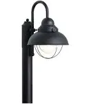 Sea Gull Lighting One-Light Outdoor Post Lantern Outside Fixture, Full Size, BlackSea Gull Lighting One-Light Outdoor Post Lantern Outsi…