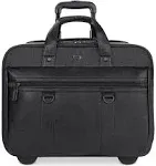 Solo Executive Carrying Case (Roller) for 17.3'' Apple iPad Notebook - Black, Gray - Scratch Resistant - Vinyl, Cotton Body - Handle - 14'' Height x 17.8'' Width x 6.3'' Depth - 1 Each