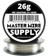 Kanthal A1-100' - 22 Gauge Wire - 100ft - 0.65mm - 0.025in - Made in USA - Master Wire Supply