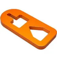 T-Post Puller Plate Tool, Heavy Duty 14mm Carbon Steel with Orange Coating