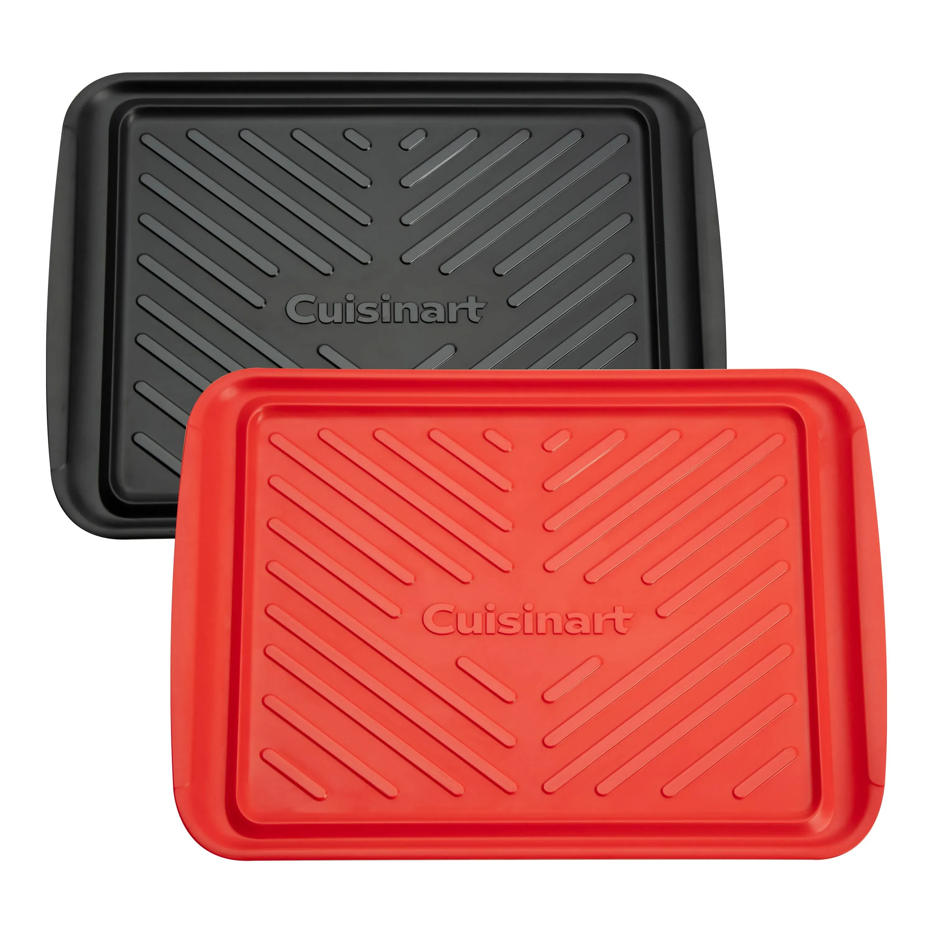 Cuisinart CPK-200 Grilling Prep and Serve Trays, Black and Red Large 17 x 10. 5