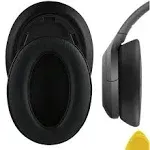 Geekria QuickFit Replacement Ear Pads for Sony WH-H910N Wireless Noise-Canceling Headphones Ear Cushions, Headset Earpads, Ear Cups Cover Repair Parts (Black)