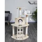 Go Pet Club 48 in. Beige Cat Tree Condo Furniture