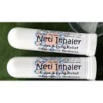 Urban Releaf Neti Salt Air Relief Inhalers! Set of Two (2) Sinus & Lung, Himalayan & Botanicals! Respiratory Wellness. Healing Aromatherapy.