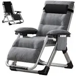 BOZTIY Recliner Lounge Chair 13&#034;Adjustable Headrest in Ice Black w/ Side Tray