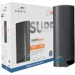 ARRIS Surfboard G34 DOCSIS 3.1 Gigabit Cable Modem & AX3000 Wi-Fi 6 Router, Approved for Cox, Spectrum, Xfinity & Others (Renewed) black