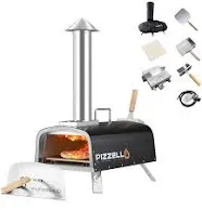 Outdoor 16inch Pizza Oven Propane & Wood Fired Stainless Steel Pizza Grill PIZZELLO