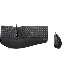 Perixx Periduo-505, Wired Ergonomic Split Keyboard and Vertical Mouse