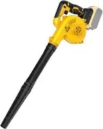 Leaf Blower Cordless, for DeWalt 20v Max Battery, Electric Dust Blower, Debris Vacuum, 3 Variable Speeds, 135 CFM, for Lawn Care, Patio, with Extended Tube, Neon Green(Bare Tool Only)