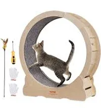 VEVOR Cat Exercise Wheel for Indoor Cats, 35.8inch Quiet Cat Wheel Exerciser Cat Treadmill, Cat Running Wheel for Cat's Weight Loss and Health