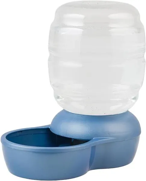 Petmate Pearl Replendish Pet Waterer with Microban, Peacock Blue, .5 Gallons for Dogs and Cats