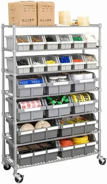 Seville Classics 7-Tier NSF 22-Bin Rack