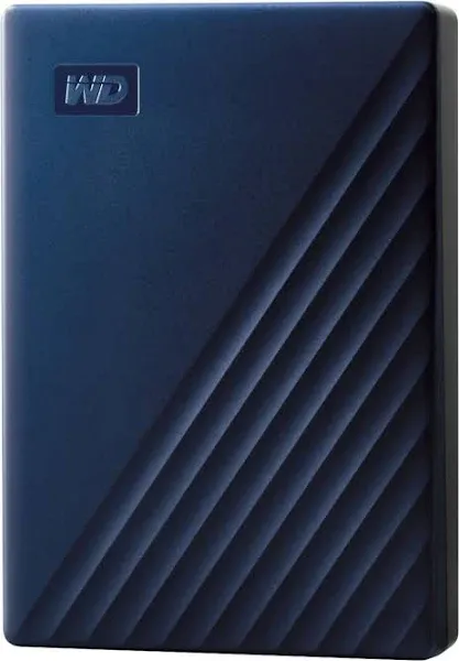 WD My Passport for Mac 4 TB Portable Hard Drive - External - Midnight Blue