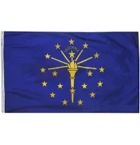 NYL-GLO INDIANA FLAG, 3X5&#039;