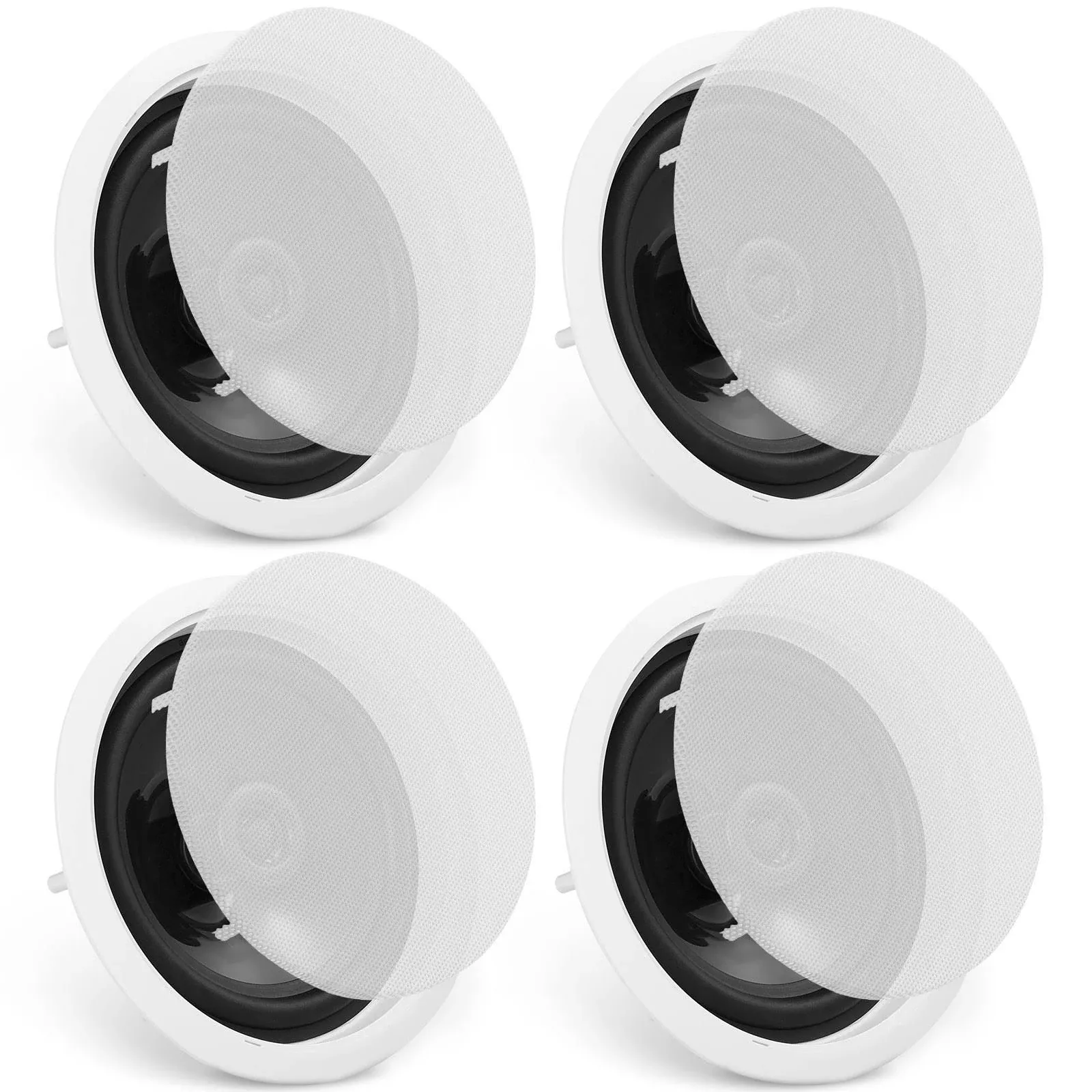 VEVOR 6.5 Bluetooth in Ceiling Speakers 150W Flush Mount Ceiling & in-Wall Speaker System with 8ΩImpedance 89dB Sensitivity