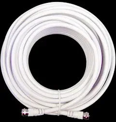 Wilson Electronics 20 ft. White RG6 Low Loss Coax Cable (F-Male to F-Male)