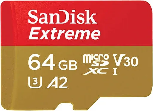 Sandisk Extreme MICROSDXC 64GB 90MB/S Flash Memory Card (SDSQXNE-064G-AN6MA)