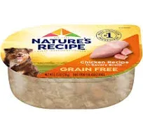 Nature's Recipe Grain Free Wet Dog Food, Chicken Recipe, 2.75 Ounce Cup (Pack of 12)