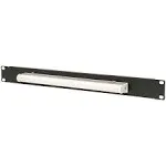 Navepoint 1U Steel Panel Light for Standard 19" Server Cabinet Rack Lighting Panel Black