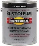 Rust-Oleum Professional Flat Black Interior/Exterior Oil-based Industrial Enamel Paint (1-Gallon)