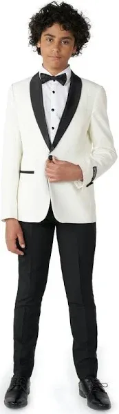 OppoSuits Boys' Pearly White Tuxedo