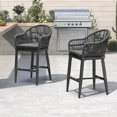 Purple Leaf Outdoor Dining Chairs (Set of 2)