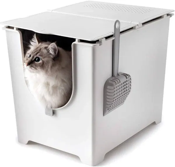 Modkat Litter Box, Top-Entry, Includes Scoop and Reusable Liner