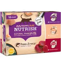 Rachael Ray Nutrish Natural Wet Cat Food, Ocean Lovers Variety Pack, 2.8 Ounce