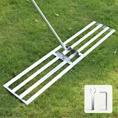  Lawn Leveling Rake,6FT 17 X10In Lawn Leveling Tool, Effort Saving 6FT,17 X10In