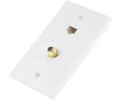 Monoprice Cat5e/F-Type Wall Plate