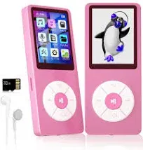 MP3 Player with 32GB TF Card,Built-in HD Speaker,Portable HiFi Music Player with Video/Voice Recorder/FM Radio/Photo Viewer/E-Book Player for Kids