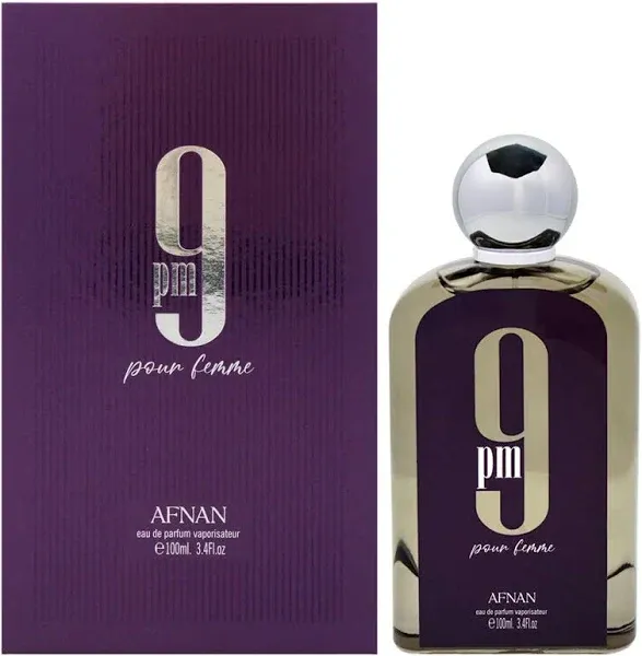 Afnan 9 PM Pour Femme, By Afnan Perfumes, EDP SPRAY 3.4 Ounce 100ml (NEW)