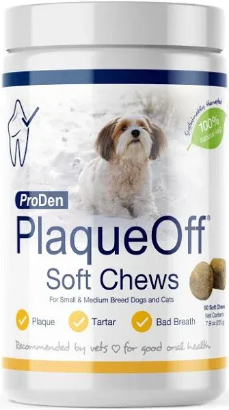 Soft Chews with Natural Kelp - for Small &amp; Medium Breed Dogs &amp; Cats - Support...