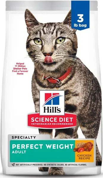 Hill's Science Diet Perfect Weight Cat Food - 3 lbs bag