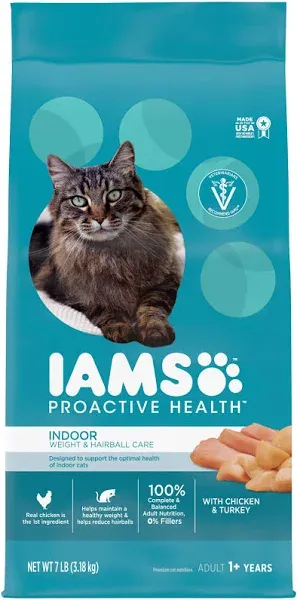 Iams Proactive Health Indoor Weight & Hairball Care Dry Cat Food