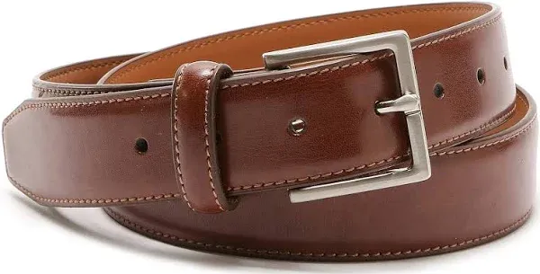 Johnston &amp; Murphy Size 42 Brown Cognac Leather Dress Belt