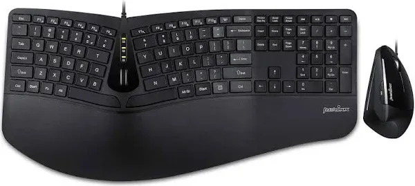 Perixx Periduo-505, Wired Ergonomic Split Keyboard and Vertical Mouse