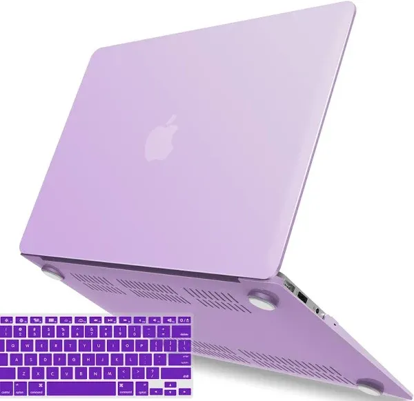 IBENZER Compatible with Old Version MacBook Air 13 Inch Case (2010-2017 Release). Models: A1466 / A1369, Plastic Hard Shell Case with Keyboard Cover for Mac Air 13, Pink, A13PK+1A