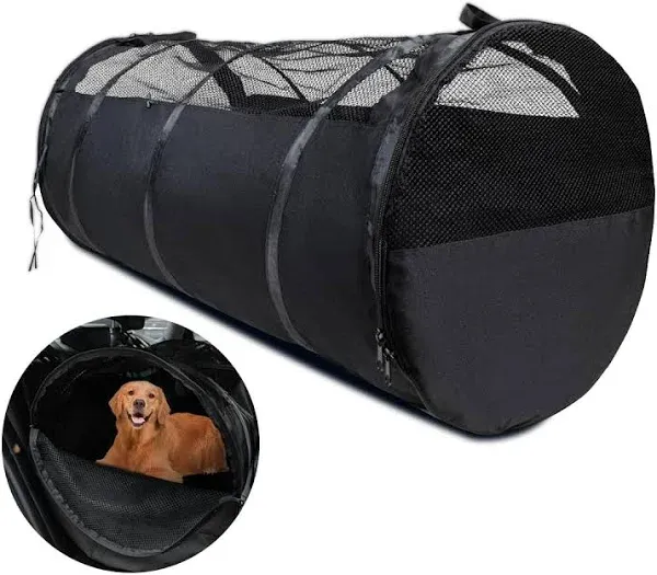 Pet Tube Soft Kennel Car Crate, Large Foldable Dog Cat Carrier for Cars, Pet ...